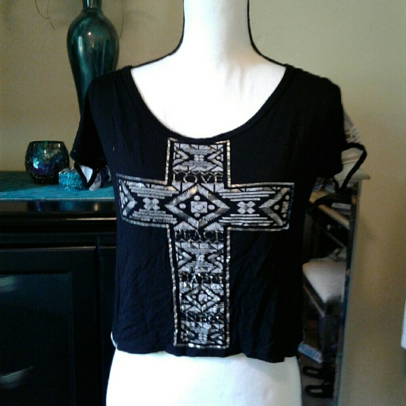 Rue21 Tops - Sheer back high low top